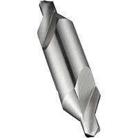 Combined Centre Drill and Countersink, #0, 1/32" Small Diameter, 1/8" Large Diameter, High Speed Cobalt Sécurité Médic