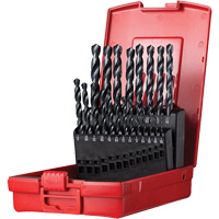 Jobber Length Drill Bit Set, 21 Pieces, High Speed Steel Sécurité Médic