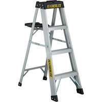 3400 Series Industrial Extra Heavy-Duty Step Ladder, 4', Aluminum, 300 lbs. Capacity, Type 1A Sécurité Médic