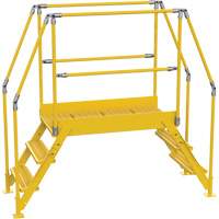 Crossover Ladder, 78-1/2" Overall Span, 30" H x 48" D, 24" Step Width Sécurité Médic
