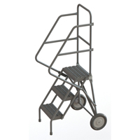 Rolling Ladder, 3 Steps, Serrated, 30" High Sécurité Médic