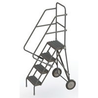 Rolling Ladder, 4 Steps, Serrated, 40" High Sécurité Médic