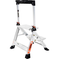 Jumbo Step Ladder, 1.5', Aluminum, 375 lbs. Capacity, Type 1AA Sécurité Médic