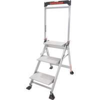 Jumbo Step Ladder, 2.2', Aluminum, 375 lbs. Capacity, Type 1AA Sécurité Médic