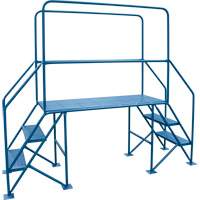 Crossover Ladder, 35-1/2" Overall Span, 31-1/2" H x 22" D, 22" Step Width Sécurité Médic