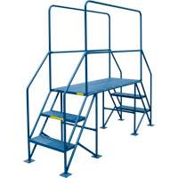 Crossover Ladder, 35-1/2" Overall Span, 31-1/2" H x 22" D, 22" Step Width Sécurité Médic