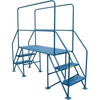 Crossover Ladder, 35-1/2" Overall Span, 31-1/2" H x 22" D, 22" Step Width Sécurité Médic