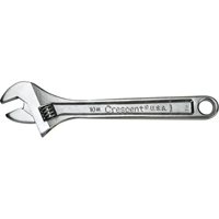 Crescent Adjustable Wrenches, 4" L, 1/2" Max Width, Chrome Sécurité Médic