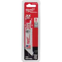 Lames de scie alternative Sawzall, Bim&eacute;tal, 24 Dents par pouce, 4" lo x 3/4" la Sécurité Médic