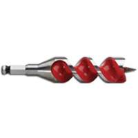 Ship Auger Drill Bit, 1-1/4 Diameter, 4" Flute, 7/16" Hex Shank Sécurité Médic