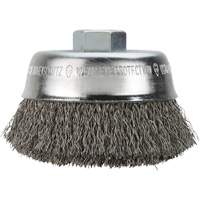 Carbon Steel Crimped Wire Cup Brush Sécurité Médic