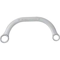 Box End Wrench, 12 Point, 5/8" x 3/4", 15° Offset, Plain Finish Sécurité Médic