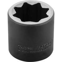 Socket, Impact, 1", 1/2" Drive, 18 Points Sécurité Médic