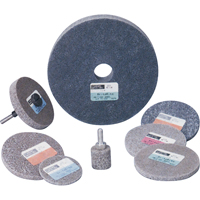 Meule homog&egrave;ne &agrave; faible densit&eacute; de s&eacute;rie 500 Standard Abrasives, 3" x 1/4", Arbre de 1/4", Grain de Moyen, Oxyde d'aluminium Sécurité Médic
