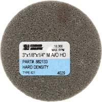Disque unitaris&eacute; Standard Abrasives, 3" x 1/4", Arbre de 1/4", Grain de Fin, Oxyde d'aluminium Sécurité Médic
