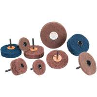 Meule Buff & Blend Standard Abrasives, 3" dia. x 1/4" la, Arbre 1/4", Oxyde d'aluminium Sécurité Médic