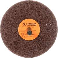 Meule Buff & Blend Standard Abrasives, 3" dia. x 1" la, Arbre 1/4", Oxyde d'aluminium Sécurité Médic
