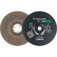 Aluminium Depressed Centre Grinding Wheels, 9" x 1/4", 7/8" Arbor, Type 27 Sécurité Médic