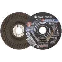 XCAVATOR Grinding Wheel, 4-1/2" x 1/4", 7/8" Arbor, Zirconium, Type 27 Sécurité Médic