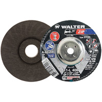 Zip Cutting and Grinding Wheel, 4" x 1/32", 3/8" Arbor, Type 27, 60 Grit, Aluminum Oxide Sécurité Médic