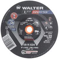 PIPEFITTER Grinding Wheel, 6" x 5/32", Aluminum Oxide, Type 27 Sécurité Médic