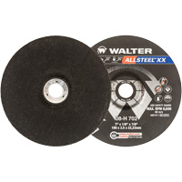 ALLSTEEL XX Depressed Centre Grinding Wheels, 7" x 1/8", 7/8" Arbor, Type 27 Sécurité Médic