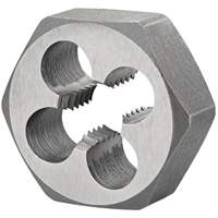 Hexagon Rethreading Bolt Die, 1.3" Dia., M16x2 Thread, High Speed Steel Sécurité Médic