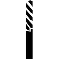 Through-Hole Carbide Tipped Drill, 1/4" Diameter Sécurité Médic