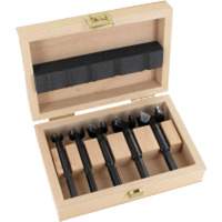 Bormax Forstner Bit Kits in a Wooden Box, 7 Pieces, Steel Sécurité Médic