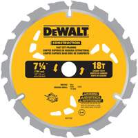 Fast Cut Framing Carbide-Tipped Saw Blade, 7-1/4", 18 Teeth, Wood Use Sécurité Médic