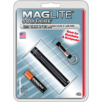 Solitaire&reg; Flashlights, Incandescent, 2 Lumens, AAA Batteries Sécurité Médic