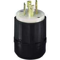 3-Pole 4-Wire Grounding Locking Plug, Nylon, 20 Amps, 250 V, L15-20P Sécurité Médic