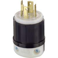 3-Pole 4-Wire Grounding Locking Plug, Nylon, 30 Amps, 125 V/250 V, L14-30P Sécurité Médic