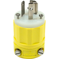 2-Pole 3-Wire Grounding Locking Plug, Nylon, 15 Amps, 250 V, L6-15P Sécurité Médic