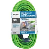 Neon Flex&reg; High Visibility Extension Cord, Outdoor, SJTW, 12/3 AWG, 15 A, 50' Sécurité Médic