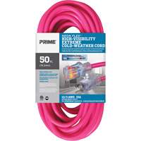 Neon Flex&reg; High Visibility Extension Cord, Outdoor, SJTW, 12/3 AWG, 15 A, 50' Sécurité Médic