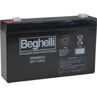 Sealed Lead Acid Batteries, 6 V, 7.2 Ah Sécurité Médic