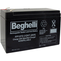 Sealed Lead Acid Batteries, 12 V, 7.2 Ah Sécurité Médic