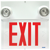 Stella Combination Signs - Exit, LED, Hardwired, 12-1/8" L x 12-1/2" W, English Sécurité Médic