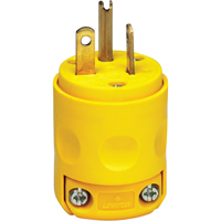 Commercial Grade Straight Blade Plug, Plastic, 20 A, 125 V Sécurité Médic