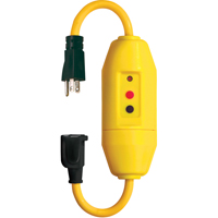 In-Line GFCI Cord Set, 120 V, 15 A, 1-1/5' Cord Sécurité Médic