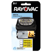 Brite Essentials Headlight, LED, 14 Lumens, 16 Hrs. Run Time, AAA Batteries Sécurité Médic