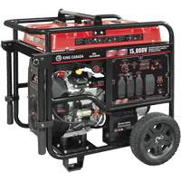 V-Twin Gasoline Generator, 15000 W Surge, 12500 W Rated, 120 V/240 V, 40 L Tank Sécurité Médic