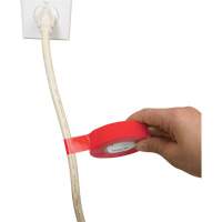 Ruban isolant, 19 mm (3/4") x 18 m (60'), Rouge, 7 mils Sécurité Médic