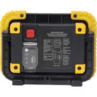 Portable Work Light, LED, 10 W, 1000 Lumens, Plastic Housing Sécurité Médic