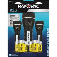 Brite Essentials Flashlight Pack, LED, 40/26 Lumens, D/AA Batteries Sécurité Médic