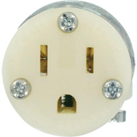 Hospital Grade Extension Plug Connector, 5-15R, Nylon Sécurité Médic