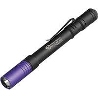 Lampe stylo UV avec port de recharge micro USB Stylus Pro, DEL, Corps en Aluminium, piles Rechargeable, Compris Sécurité Médic