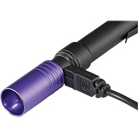 Lampe stylo UV avec port de recharge micro USB Stylus Pro, DEL, Corps en Aluminium, piles Rechargeable, Compris Sécurité Médic