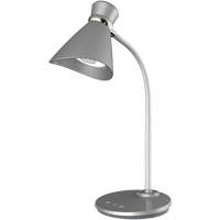 Lampe de bureau, 6 W, DEL, Col 16", Argent Sécurité Médic
